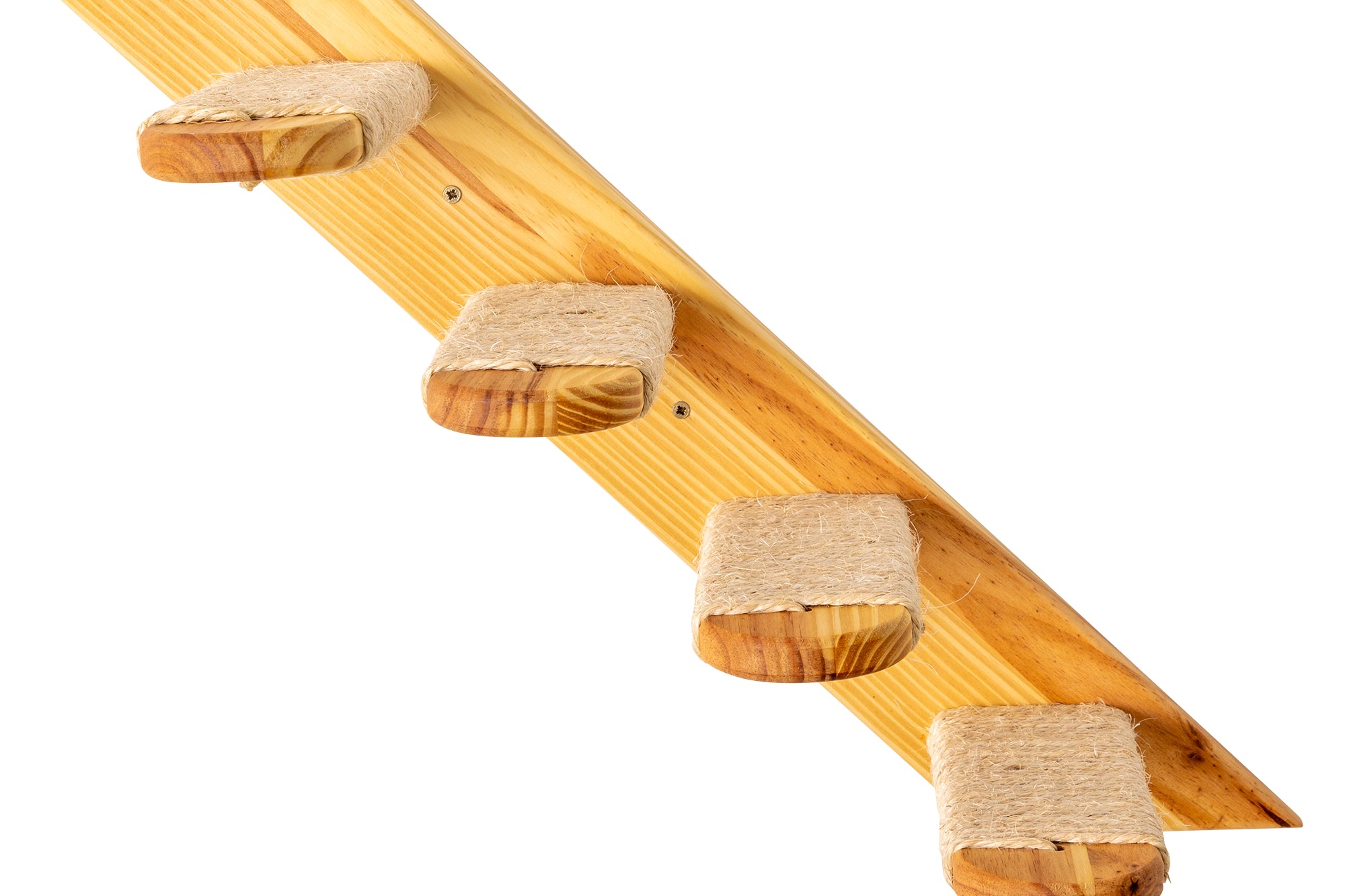 trap voor de katten klimwand - rechter bevestiging, licht van kleur