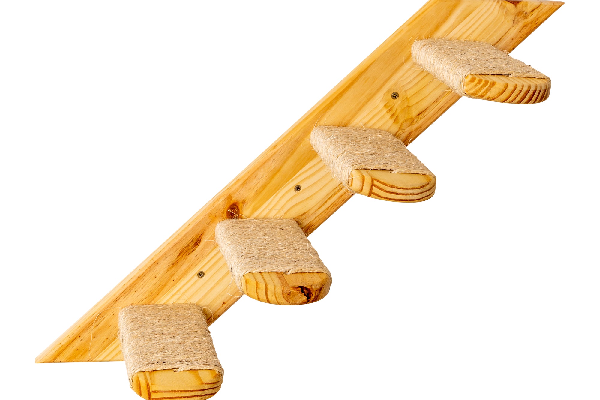 trap voor de katten klimwand - linker bevestiging, licht van kleur